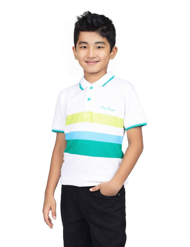Contrast Stripes Polo