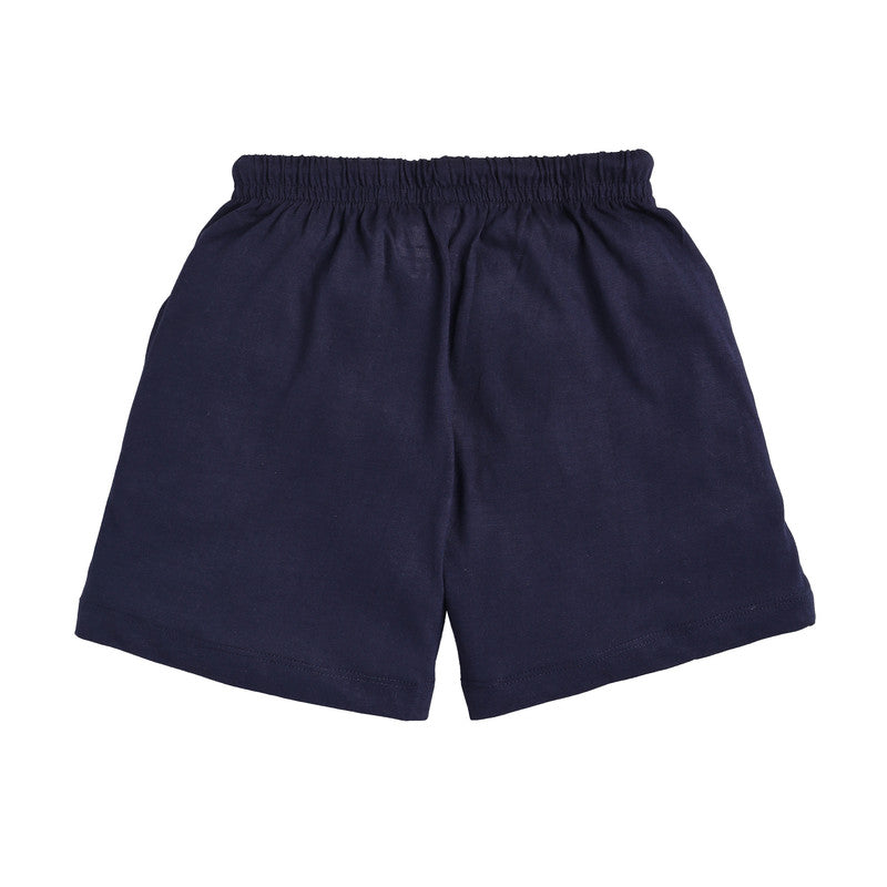 Boys Plain Shorts|Navy