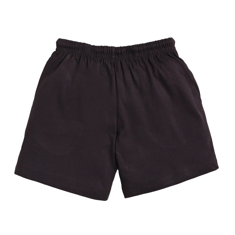 Boys Plain Shorts|Brown