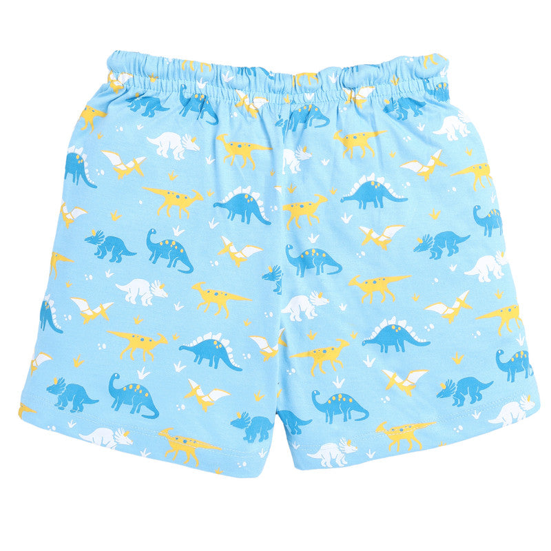 Boys All Over Printed Shorts|Sky Blue