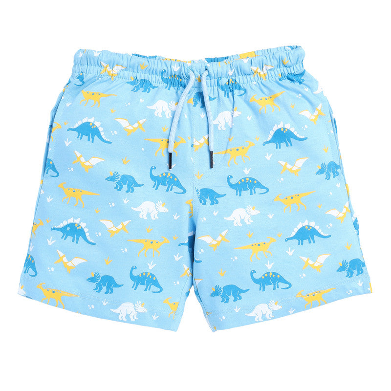 Boys All Over Printed Shorts|Sky Blue