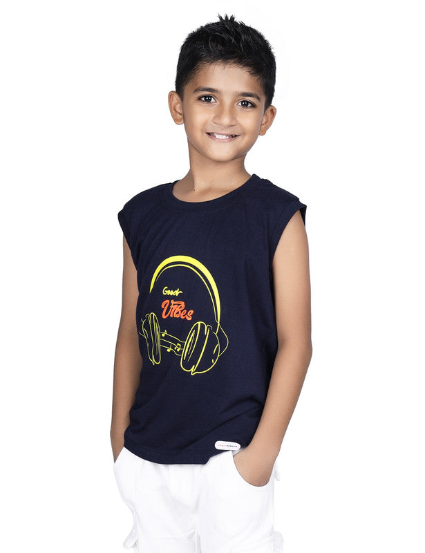 Headphone Print T-shirt