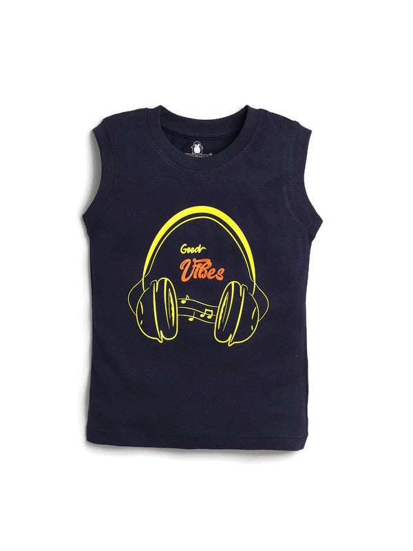 Headphone Print T-shirt