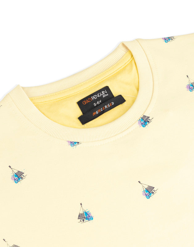 Yatch Print Sweatshirt
