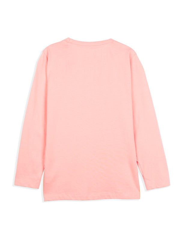 Typographic Peach Pearl T-Shirt