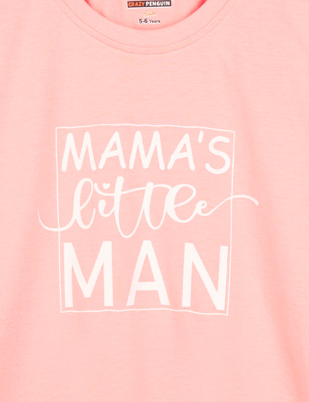 Typographic Peach Pearl T-Shirt
