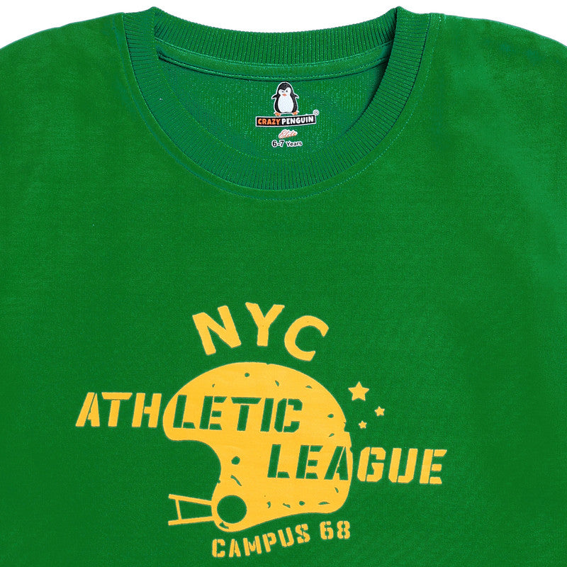 Green Typography Sweatshirt