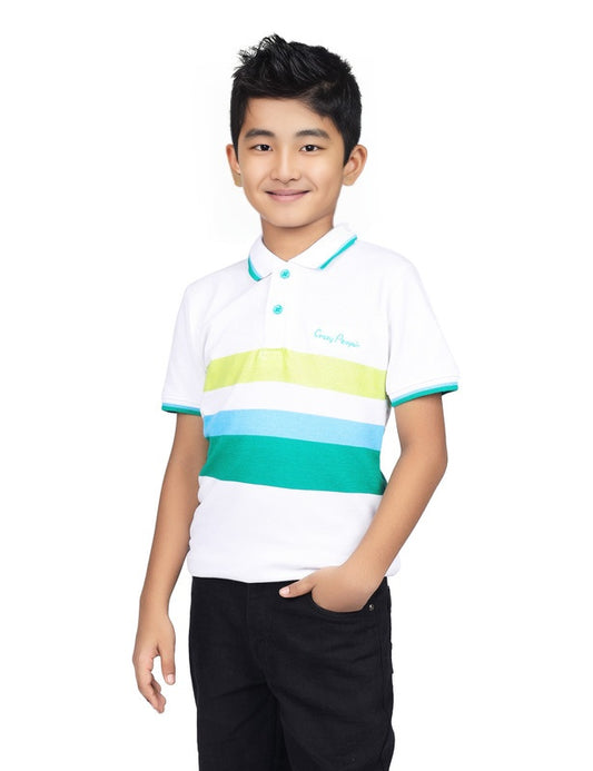 Contrast Stripes Polo