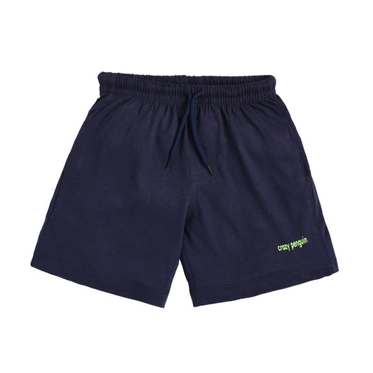 Boys Plain Shorts|Navy