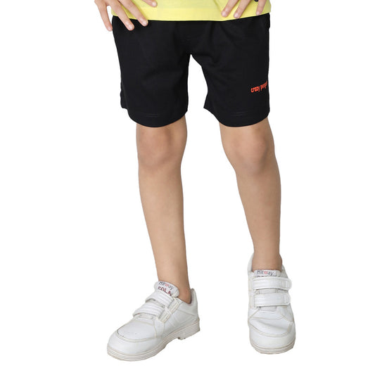 Boys Plain Shorts|Black