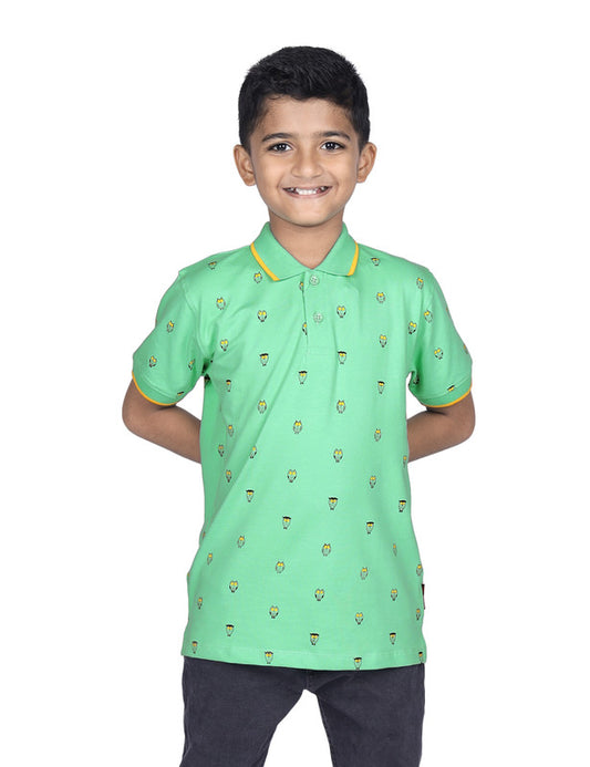 Sleepy Owl Printed Polo