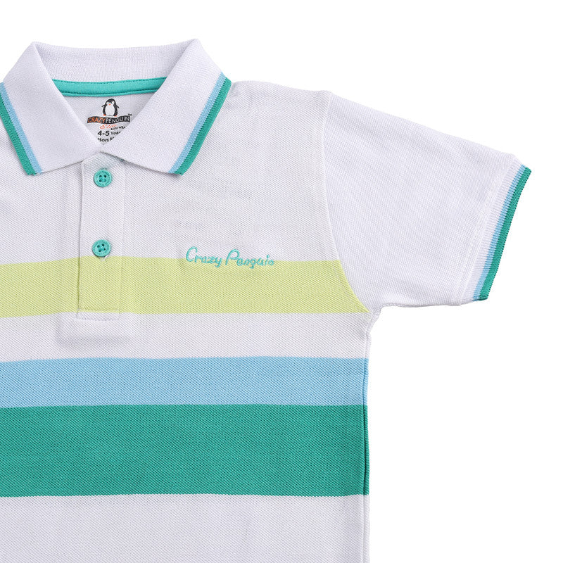 Contrast Stripes Polo