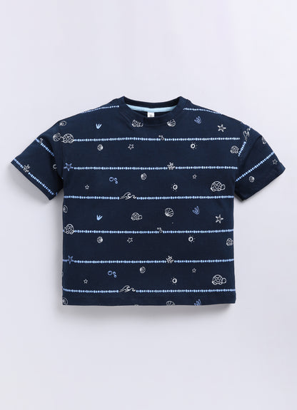 Printed T-shirt #207series DropShoulder