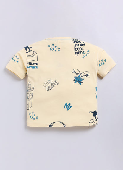 Printed T-shirt #207series DropShoulder