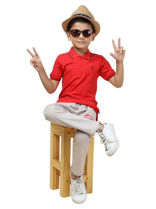 Fun Red Polo