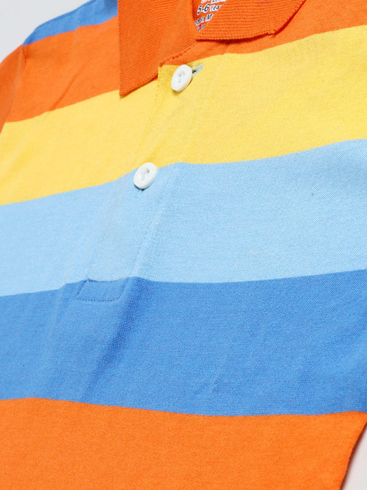Cotton Stripes Polo