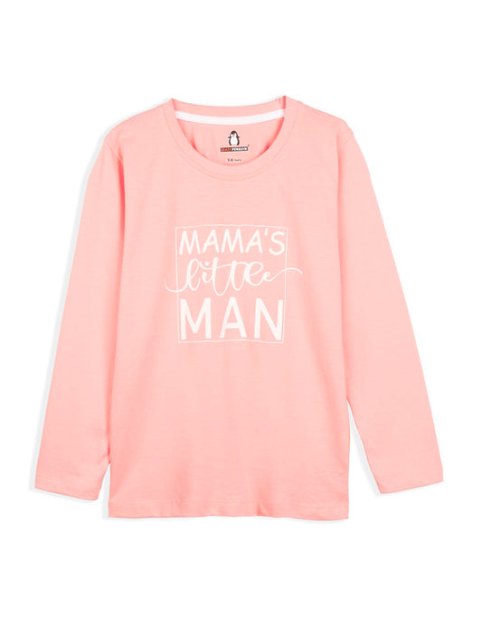 Typographic Peach Pearl T-Shirt