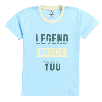 Legend Print Blue T-shirt